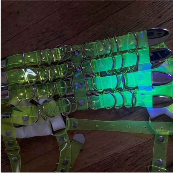 Neon Green UV Harness Top - Picture 10 of 12